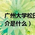 广州大学松田学院简介（广州大学松田学院简介是什么）