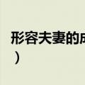 形容夫妻的成语有哪些（关于形容夫妻的成语）