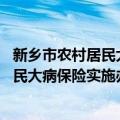 新乡市农村居民大病保险实施办法 试行（关于新乡市农村居民大病保险实施办法 试行简介）