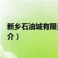 新乡石油城有限责任公司（关于新乡石油城有限责任公司简介）
