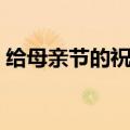 给母亲节的祝福语（母亲节的祝福语怎么写）