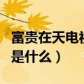 富贵在天电视剧大结局（电视剧富贵在天讲的是什么）