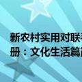 新农村实用对联手册：文化生活篇（关于新农村实用对联手册：文化生活篇简介）