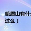 峨眉山有什么好玩的景点（这5个景点你都去过么）