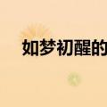 如梦初醒的解释意思（如梦初醒的含义）