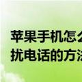 苹果手机怎么设置拦截骚扰电话（手机设置骚扰电话的方法）