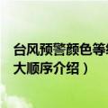台风预警颜色等级从小到大顺序（台风预警颜色等级从小到大顺序介绍）