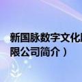 新国脉数字文化股份有限公司（关于新国脉数字文化股份有限公司简介）