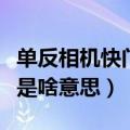 单反相机快门数是什么意思（单反相机快门数是啥意思）