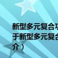 新型多元复合功能介孔材料的制备及其光化学性能研究（关于新型多元复合功能介孔材料的制备及其光化学性能研究简介）