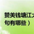 赞美钱塘江大潮的诗句（赞美钱塘江大潮的诗句有哪些）