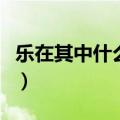 乐在其中什么意思（怎么理解乐在其中的意思）