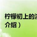柠檬初上的演员有哪些（柠檬初上的演员简单介绍）