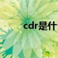 cdr是什么格式（这里有具体介绍）