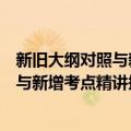 新旧大纲对照与新增考点精讲摸测 A册（关于新旧大纲对照与新增考点精讲摸测 A册简介）