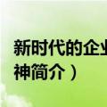 新时代的企业家精神（关于新时代的企业家精神简介）