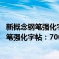 新概念钢笔强化字帖：7000常用字行书练习（关于新概念钢笔强化字帖：7000常用字行书练习简介）