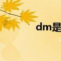 dm是什么单位（dm是什么）