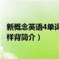 新概念英语4单词可以这样背（关于新概念英语4单词可以这样背简介）