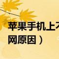 苹果手机上不了网怎么回事（苹果手机上不了网原因）