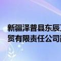 新疆泽普县东辰工贸有限责任公司（关于新疆泽普县东辰工贸有限责任公司简介）