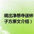 晓出净慈寺送林子方这个题目是什么意思（晓出净慈寺送林子方原文介绍）