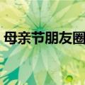 母亲节朋友圈话语（简介母亲节朋友圈话语）