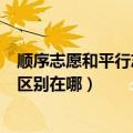 顺序志愿和平行志愿的区别是什么（顺序志愿和平行志愿的区别在哪）