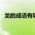 龙的成语有哪些（带有龙字的成语有什么）