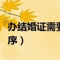 办结婚证需要什么手续和资料（结婚登记的程序）