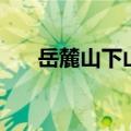 岳麓山下山是那个门（原来是这个门）