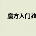 魔方入门教程（魔方新手入门教程口诀）