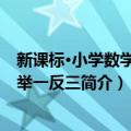 新课标·小学数学培优举一反三（关于新课标·小学数学培优举一反三简介）