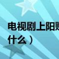 电视剧上阳赋的结局（电视剧上阳赋大结局是什么）