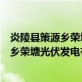 炎陵县策源乡荣塘光伏发电有限责任公司（关于炎陵县策源乡荣塘光伏发电有限责任公司介绍）
