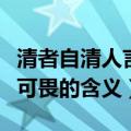 清者自清人言可畏意思是什么（清者自清人言可畏的含义）
