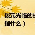 拨冗光临的拨冗是什么意思（拨冗光临的拨冗指什么）