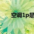 空调1p是什么意思（空调1p的含义）