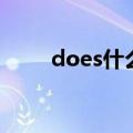 does什么意思（does怎么造句呢）