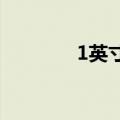 1英寸多少厘米（英寸简介）