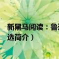 新黑马阅读：鲁迅杂文精选（关于新黑马阅读：鲁迅杂文精选简介）
