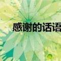 感谢的话语简短精辟（一句话道出感恩）