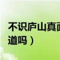 不识庐山真面目只缘身在此山中的成语（你知道吗）