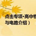 点击专项·高中物理·场与电路（关于点击专项·高中物理·场与电路介绍）