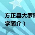 方正县大罗密镇中学（关于方正县大罗密镇中学简介）