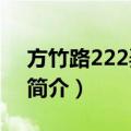 方竹路222弄11号（关于方竹路222弄11号简介）