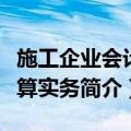 施工企业会计核算实务（关于施工企业会计核算实务简介）