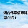 烟台伟岸信息科技有限公司（关于烟台伟岸信息科技有限公司介绍）