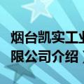 烟台凯实工业有限公司（关于烟台凯实工业有限公司介绍）