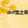 dnf雪之荣誉手镯属性（dnf雪之荣誉）